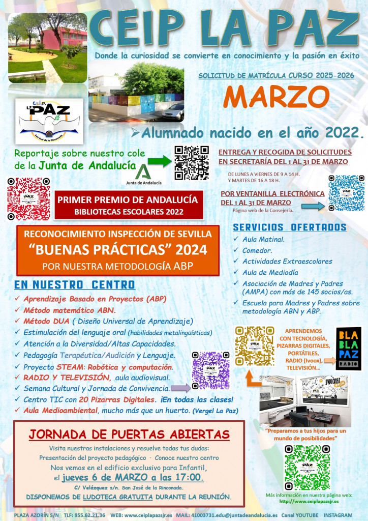 cartel matricula 2025-26